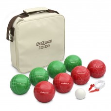 GoSports 100mm Official Regulation Premium Bocce Set with 8 Balls, Pallino, Portable Carry Case and Measuring Rope   556077755